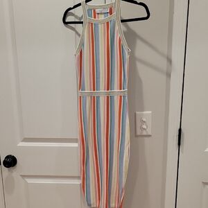 ALI & JAY Multicolor Striped Midi Dress